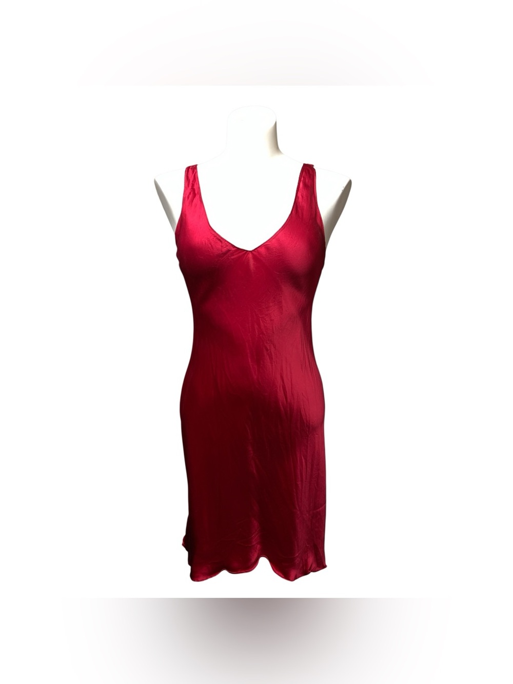 Max Studio Crimson Satin Slip Dress Size S